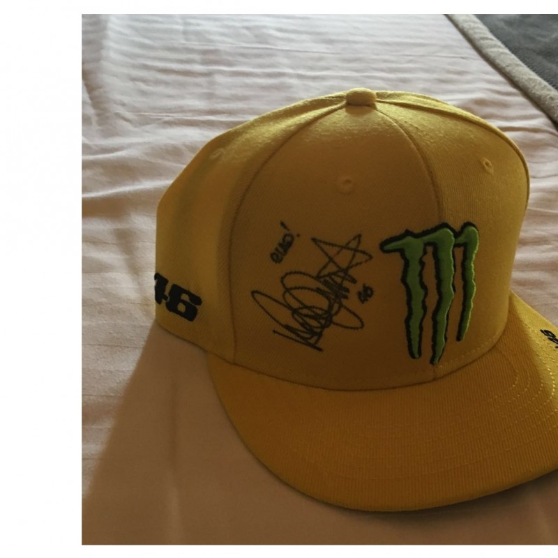 Official Monster hat signed by Valentino Rossi