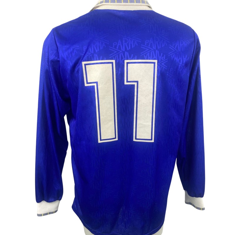 Agostini's Parma Match-Worn Shirt, 1991/92