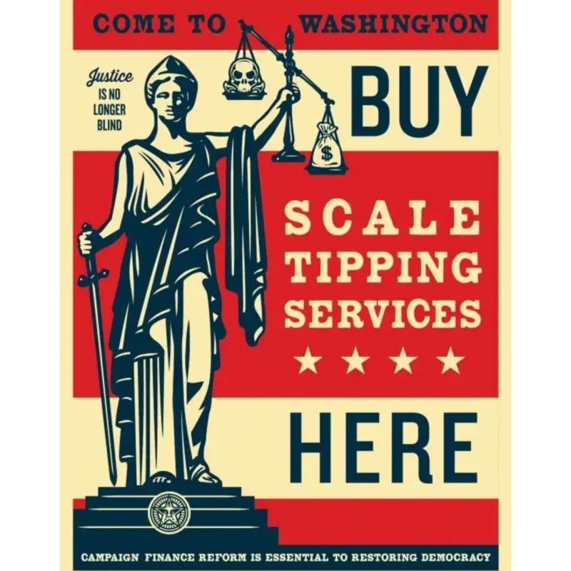 "Tipping Point" by Shepard Fairey (Obey)