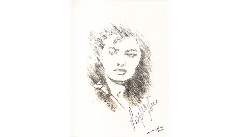 Sophia Loren Signed Pop Artwork by Gabriele Salvatore 