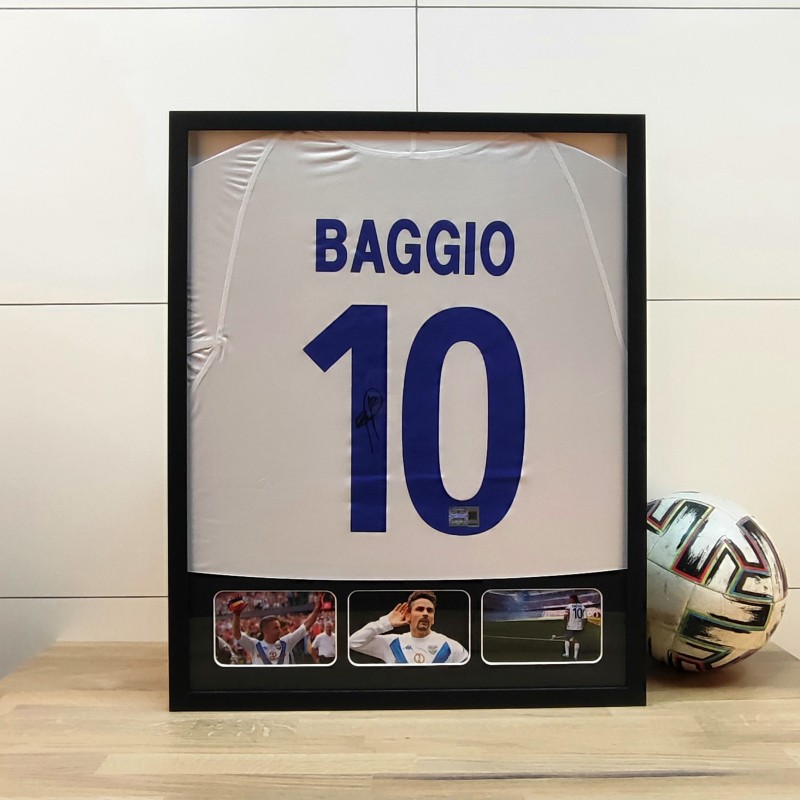 Roberto Baggio's Brescia Signed and Framed Shirt