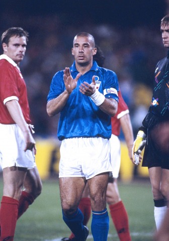 Gianluca Vialli's 1992 Italy Match Shirt vs Switzerland