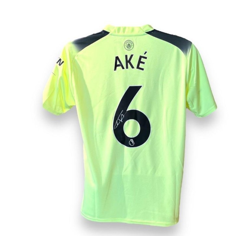 Nathan Aké's Manchester City 2022/23 Signed Official Third Shirt 