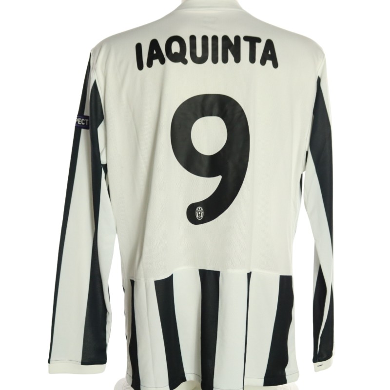 Iaquinta's Juventus Match-Issued Shirt, Europa League 2009/10