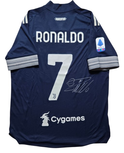 R - Cristiano Ronaldo's Signed Match-Issued Shirt, Lazio vs Juventus 2020