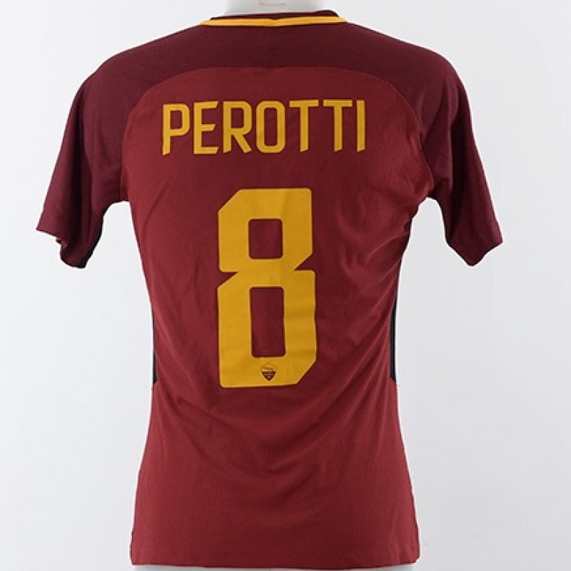 Perotti's Match-Issued 2017/18 Udinese-Roma Shirt
