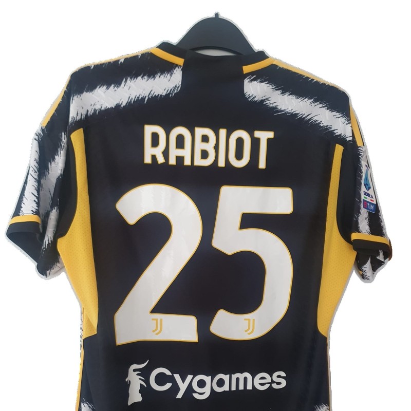 Maglia indossata Rabiot Juventus vs Sassuolo 2024