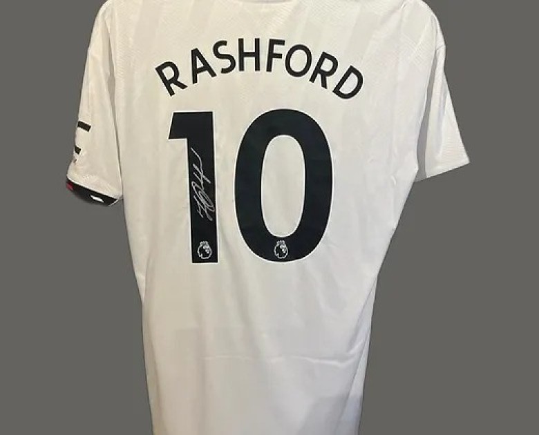 Marcus Rashford's Manchester United 2022/23 Signed Official Away Shirt ...