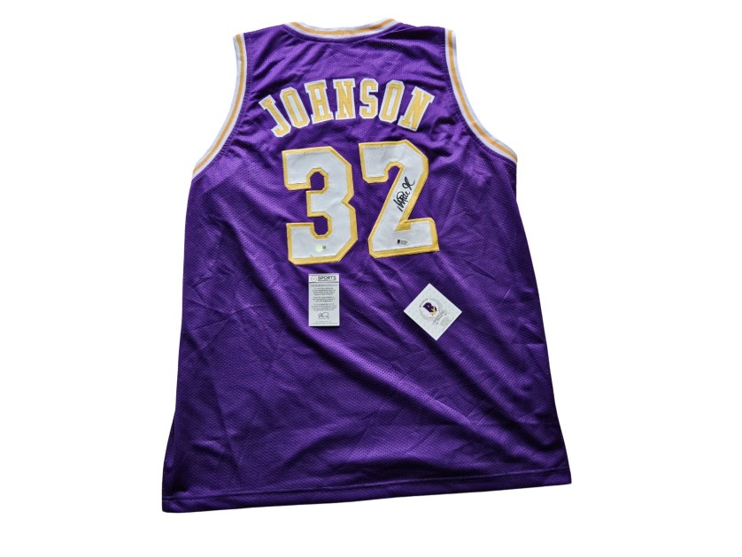 Canotta Magic Johnson Los Angeles Lakers - Autografata