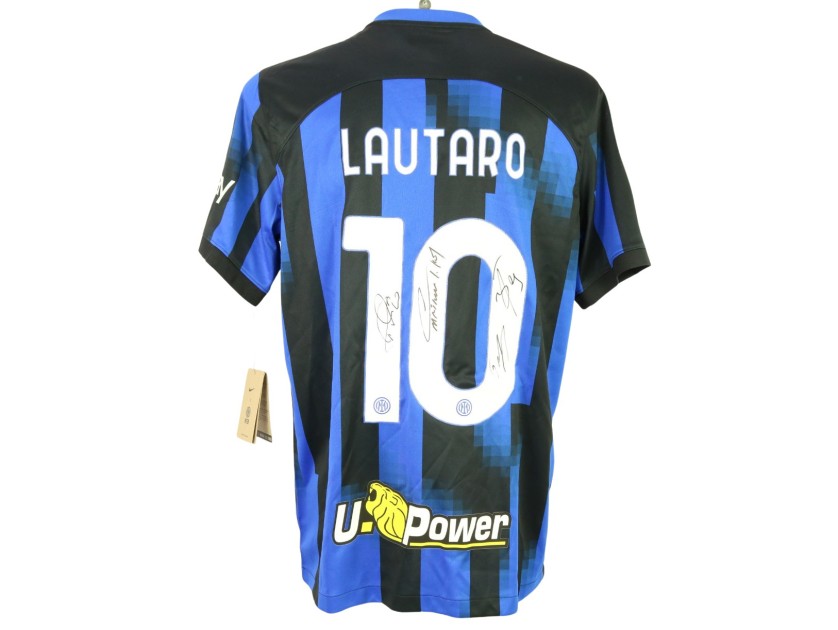 Lautaro Official Inter Milan Shirt, 2023/24 - Signed by the Players