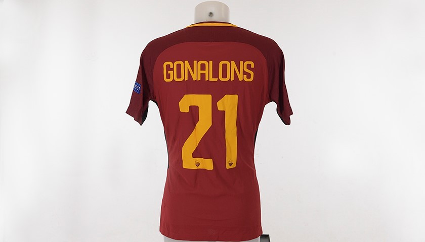 Gonalons' Match-Issue Roma-Shakhtar CL 2017/18 Shirt