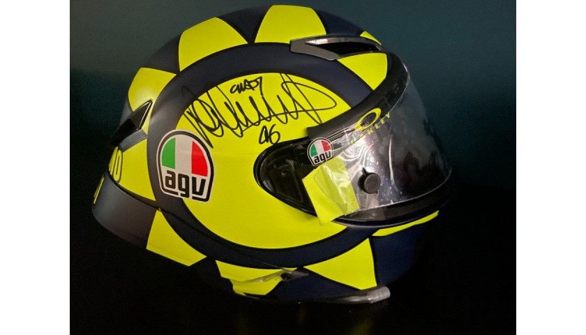 Signed Valentino Rossi Replica Helmet