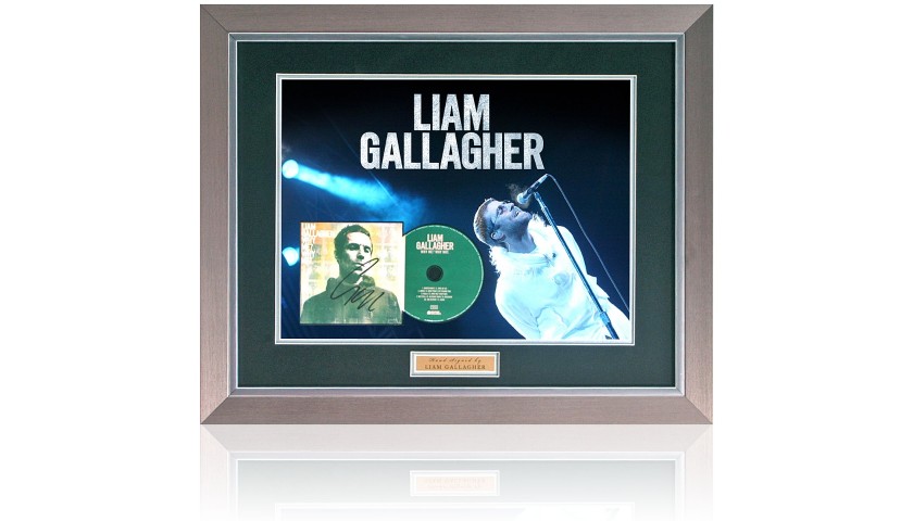 Liam Gallagher Hand Signed Why Me? Why Not. Presentation