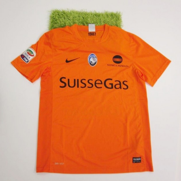 Del Grosso Atalanta match issued/worn shirt, Serie A 2014/2015