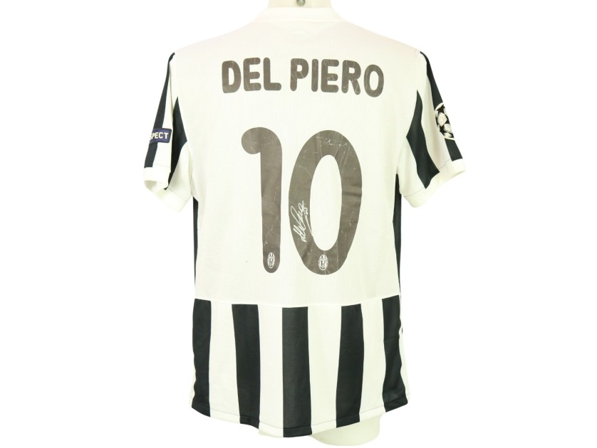Del Piero's Juventus Signed Match Shirt, UCL 2009/10