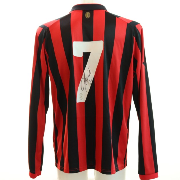 R: Alvaro Morata's Milan Signed Official Shirt, 125 Anniversary