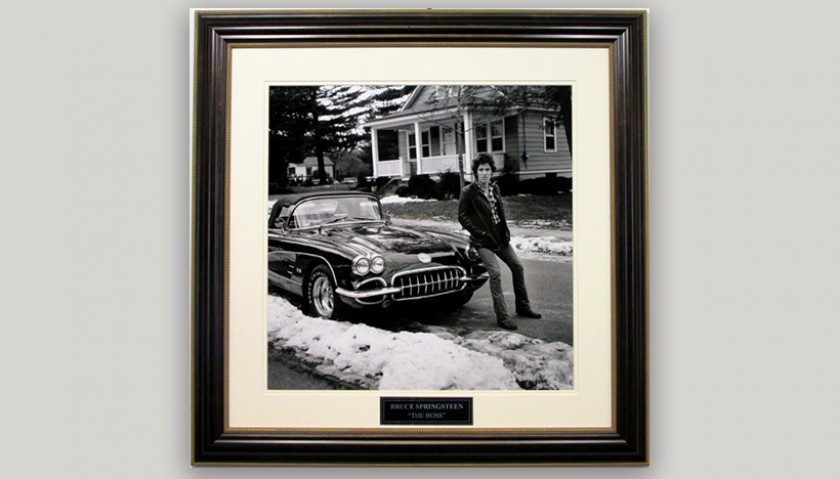 "1st Corvette" Vintage Photograph of Bruce Springsteen