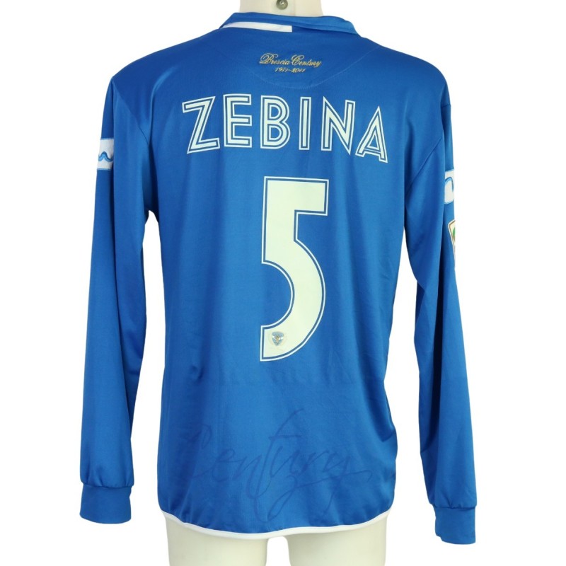 Zebina's Centenary Brescia Match-Issued Shirt, 2010/11