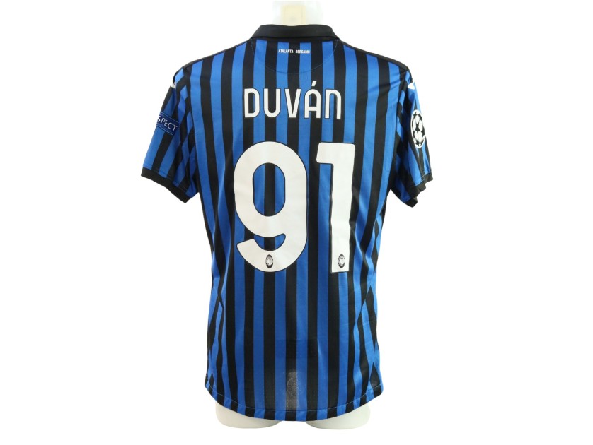 Duván Zapata's Issued Shirt, Atalanta vs Liverpool UCL 2020