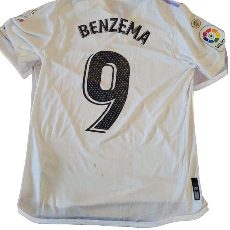 La maglia indossata e non lavata di Karim Benzema, Athletic Bilbao-Real Madrid 2023