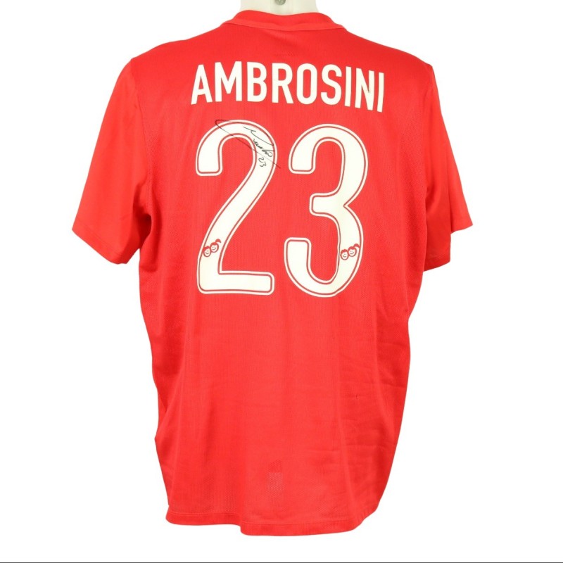 Ambrosini's Match Signed Shirt, Pupi vs Expo - Zanetti and Friends Match for EXPO Milano 2015