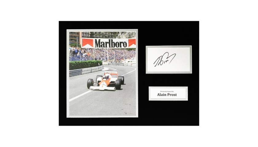 Alain Prost Signed Formula 1 Photo Display