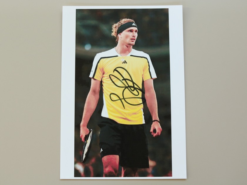 Photograph - Signed by Alexander Zverev