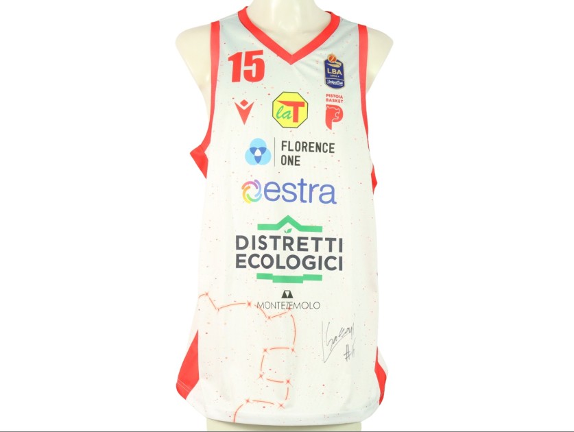 Saccaggi's Signed Unwashed Kit, Estra Pistoia vs Virtus Segafredo Bologna  2023 - CharityStars