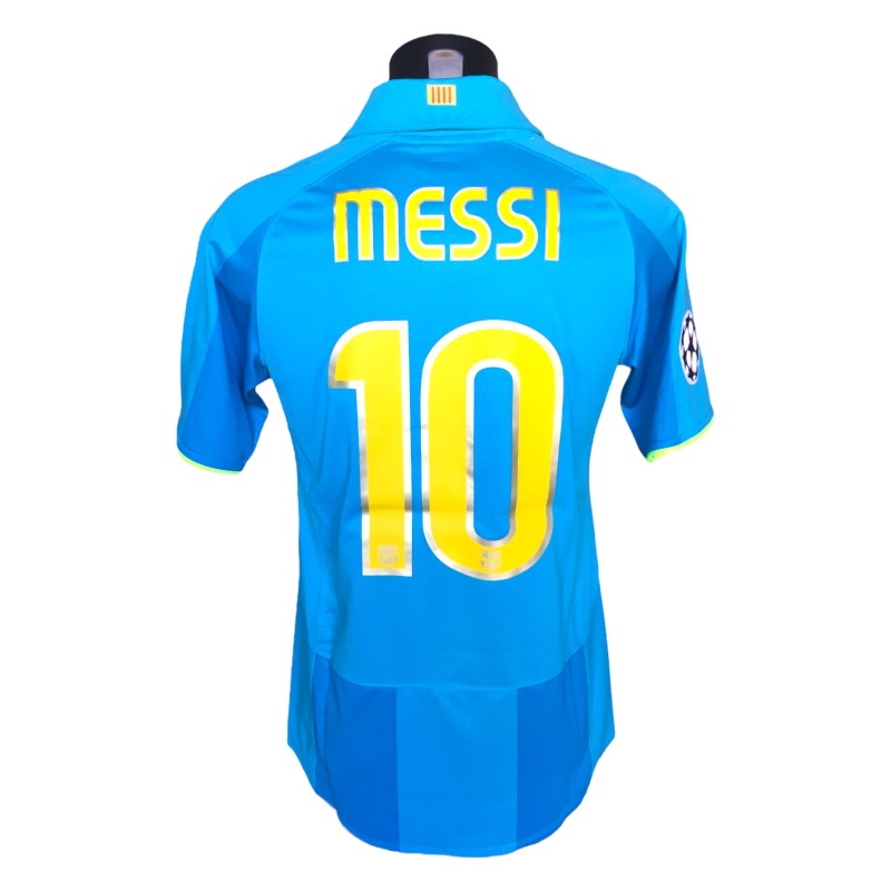 Maglia preparata di Lionel Messi per la partita FC Barcellona-Shakhtar Donetsk 2008