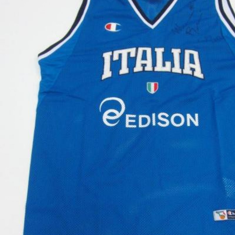 Marco Belinelli's worn and signed Italian National shirt