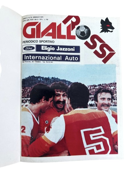 Vintage Mixed Bound Volumes of “Roma Giallorossa” Magazine, 1979-1980