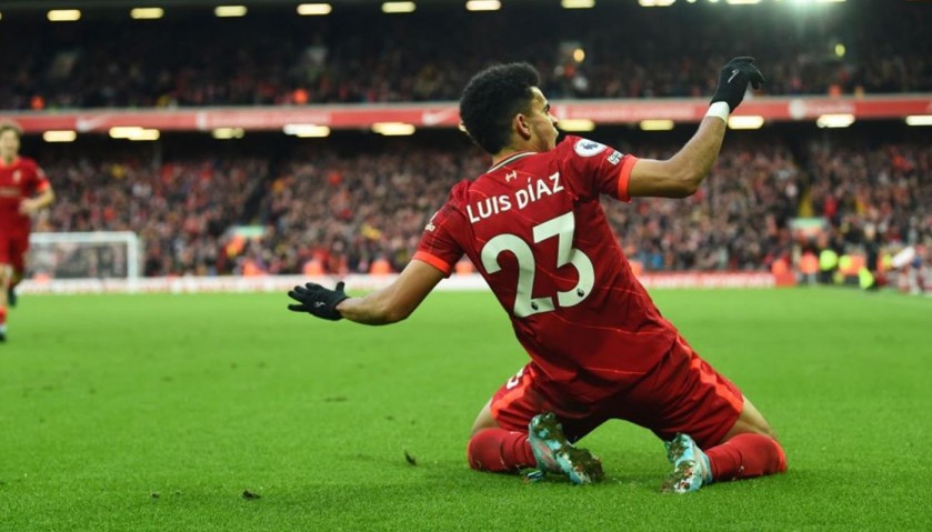 Luis Diaz Liverpool Signed Shirt - 2021/22