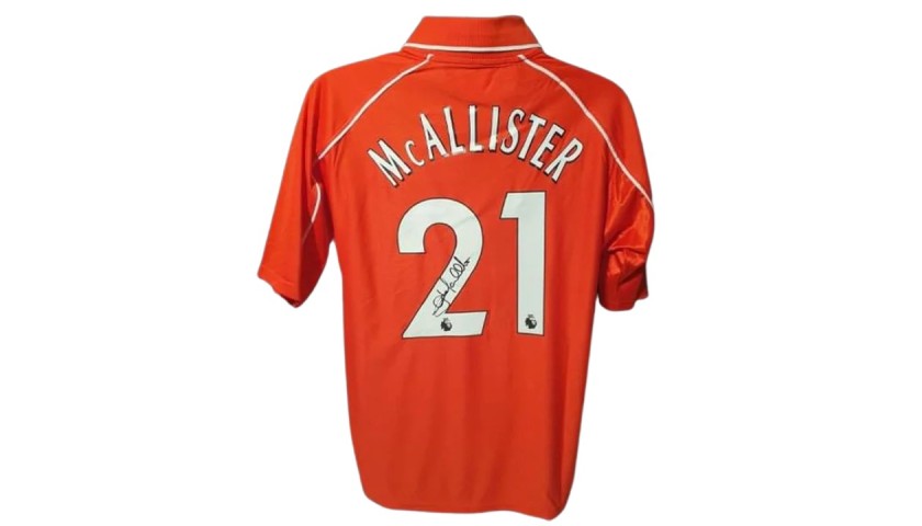 Gary McAllister's Liverpool 2001 Signed Shirt 