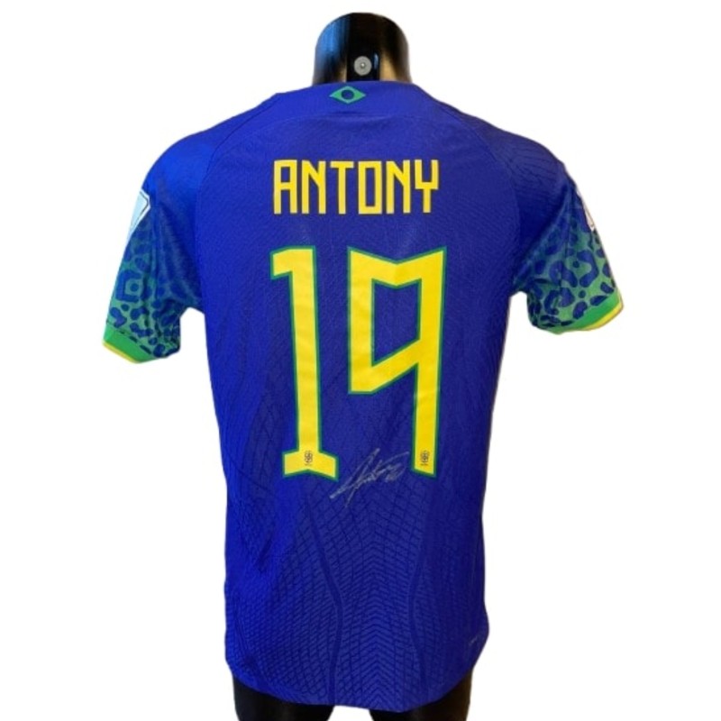 Antony's Brazil Signed Replica Shirt, 2022