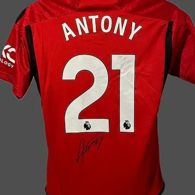 Antony's Manchester United 2023/24 Signed and Framed Shirt 