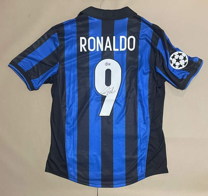 Maglia Replica firmata di Ronaldo Nazário dell'Inter 1998/99