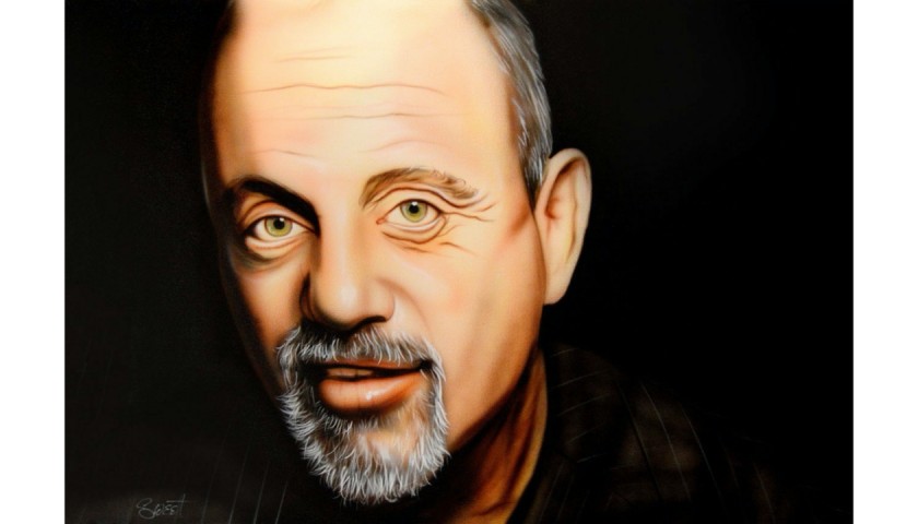 Billy Joel Hand Painted Portrait