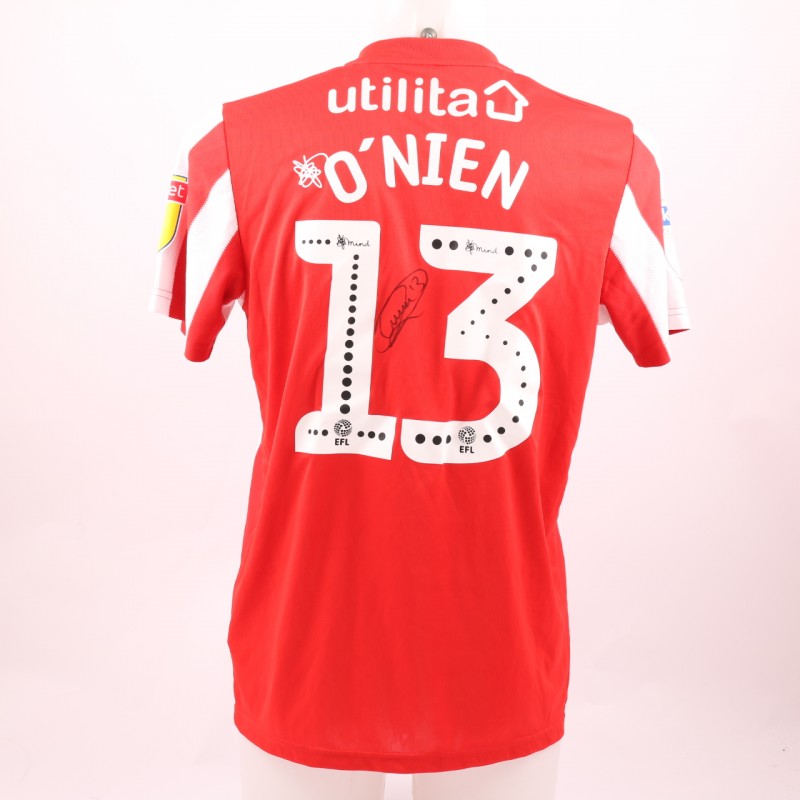 O'Nien's Sunderland AFC Worn and Signed Poppy Shirt