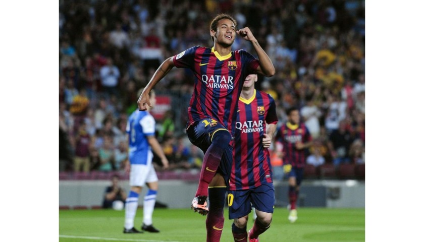 Neymar's Official Barcelona Signed Shirt 2013/14