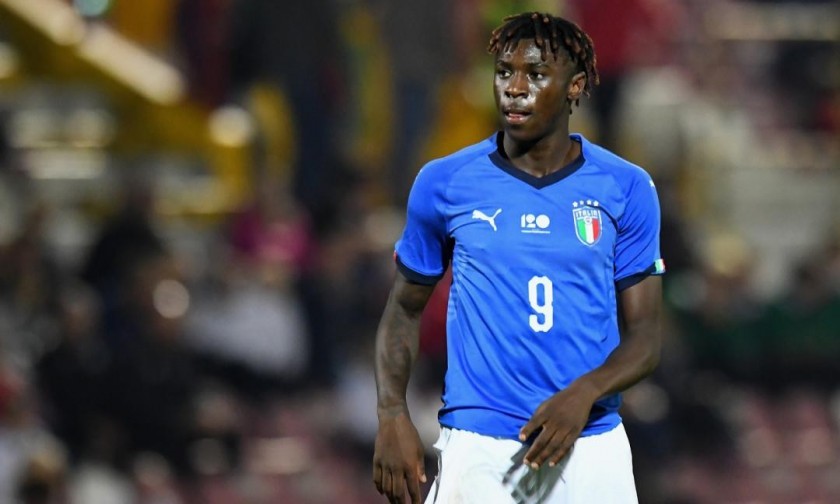 Kean's Italy U21 Match Shirt, 2018