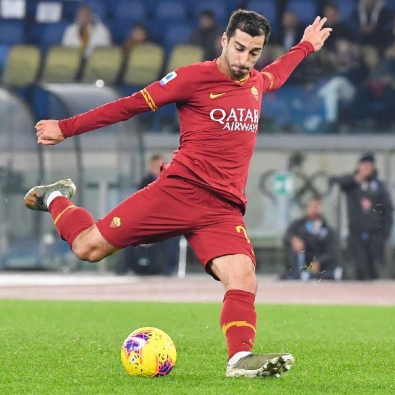 Mkhitaryan's Worn and Signed Shirt, Roma-SPAL 2019