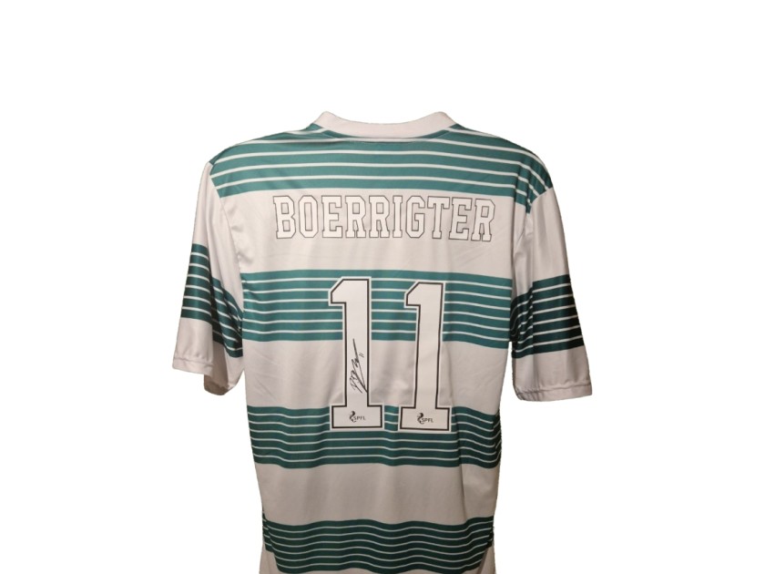 Derk Boerrigter firma la maglia ufficiale da calcio del Celtic 2013-15