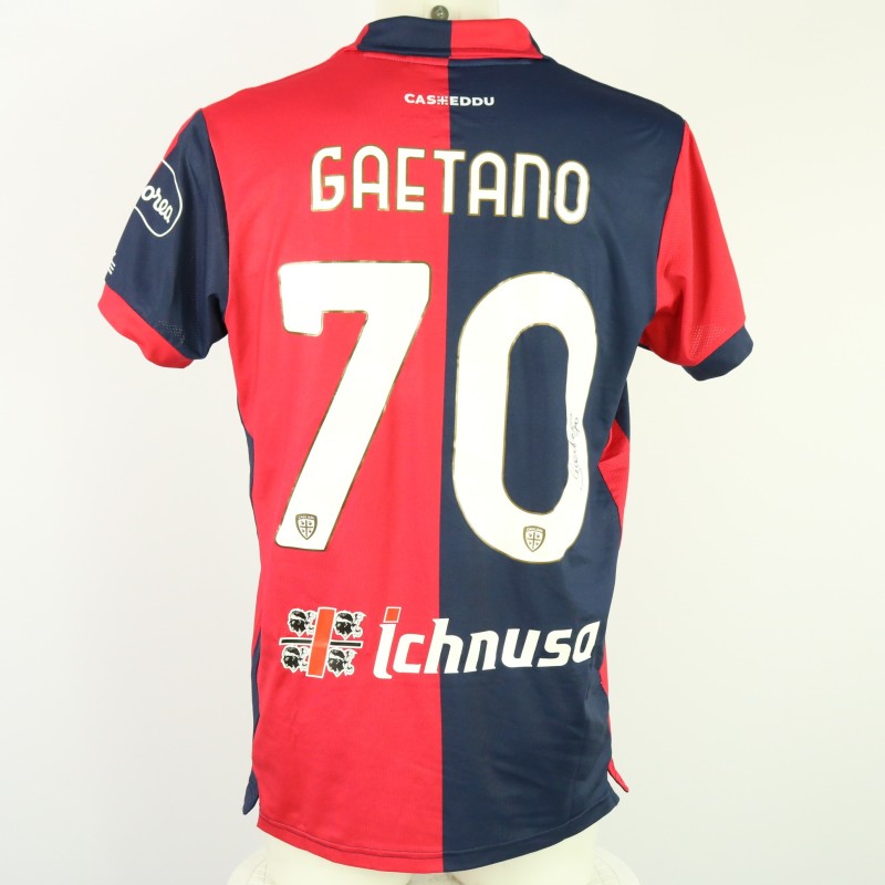 Gaetano's Unwashed Signed Shirt, Cagliari vs Juventus 2024
