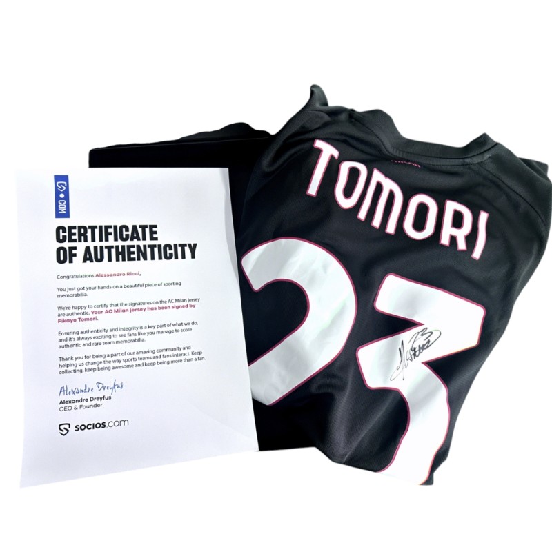 Tomori's Milan Signed Official Shirt Box Set, 2025/26