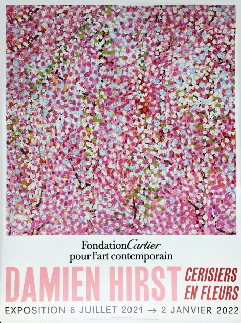 Damien Hirst 'Cherry Blossoms' Fondation Cartier Paris 2021 poster