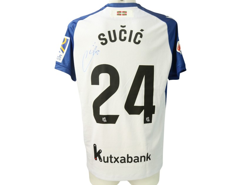 Sučić's Signed Unwashed Shirt, Real Sociedad vs Real Madrid 2024 "Chillida Limited Edition"