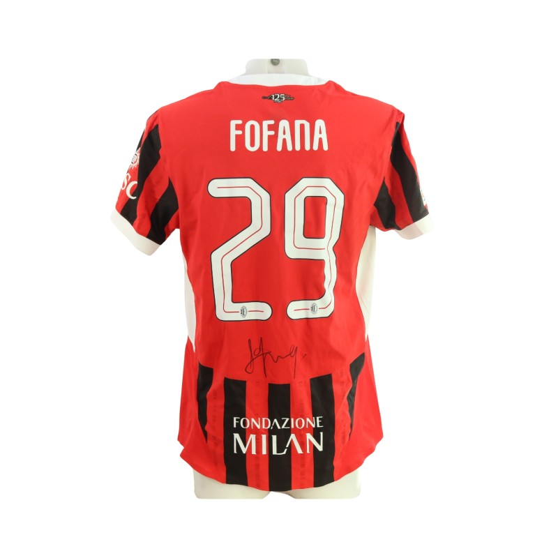 Maglia ufficiale Fofana Milan, 2024/25 - Autografata