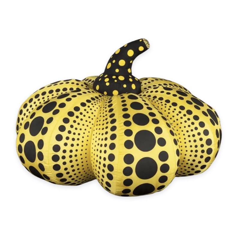 "Pumpkin Soft Sculpture (Large Yellow)" by Yayoi Kusama