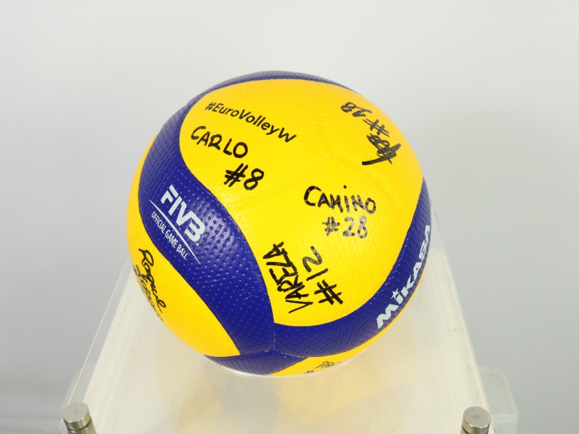 Spain's official Eurovolley 2023 ball autographed by the women's national team