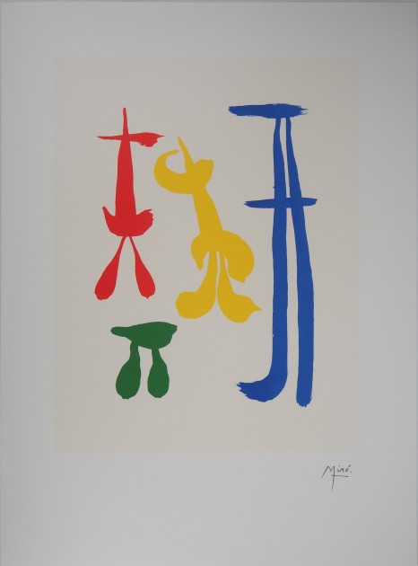 'Surrealist Family' Lithograph by Joan Miró
